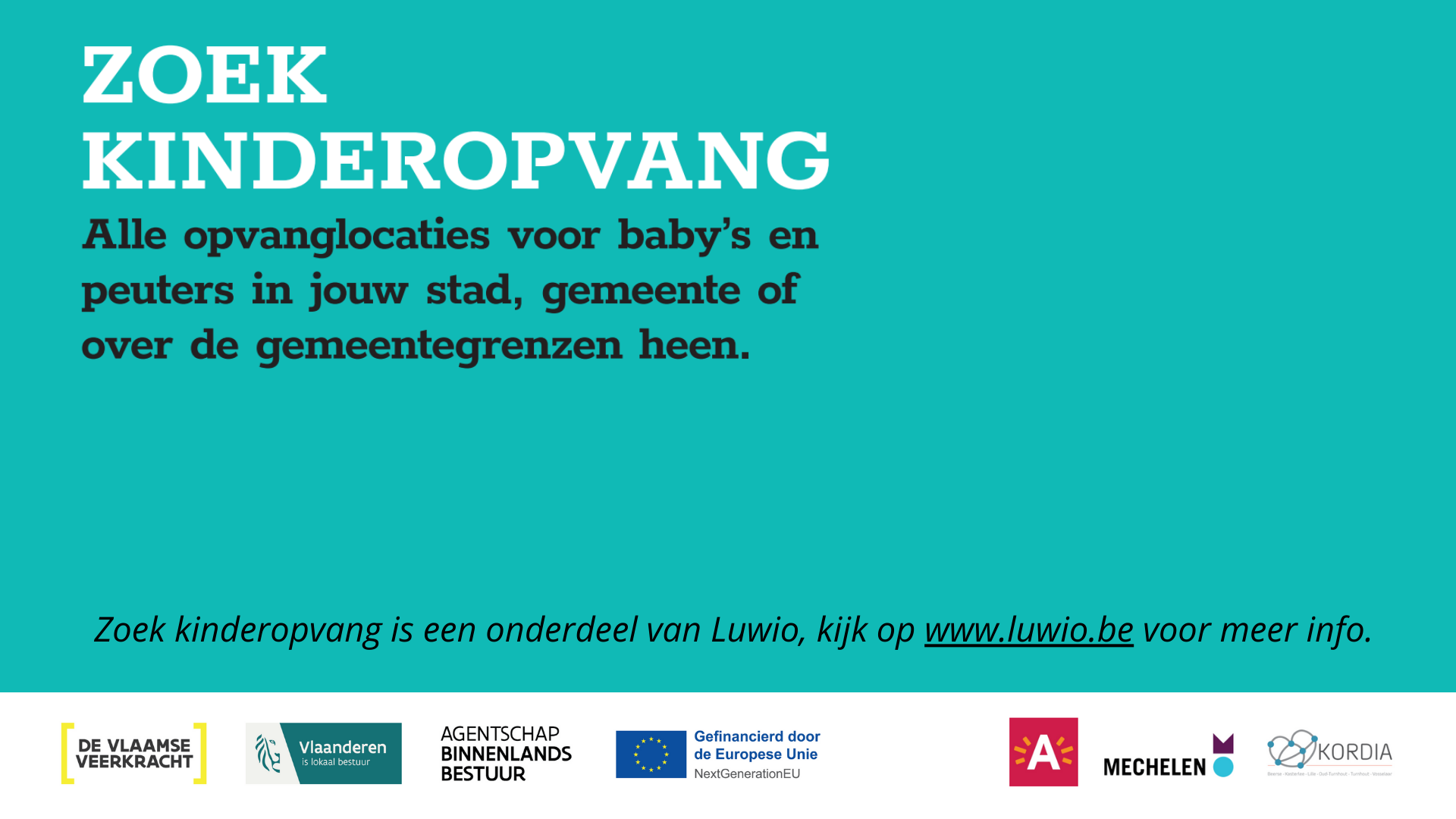 Zoek kinderopvang Voor en Noorderkempen